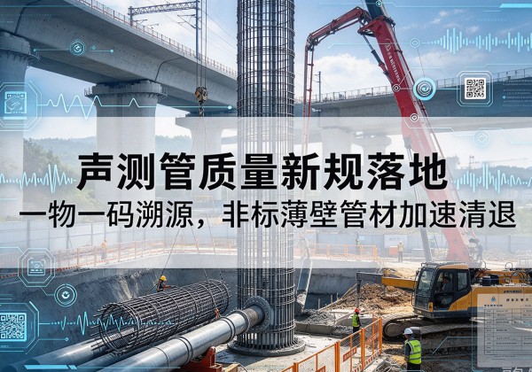 青龙声测管质量新规落地，一物一码溯源，非标薄壁管材加速清退